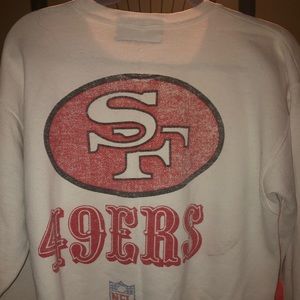 Vintage 9ers crew neck with beanie from last game at the stick